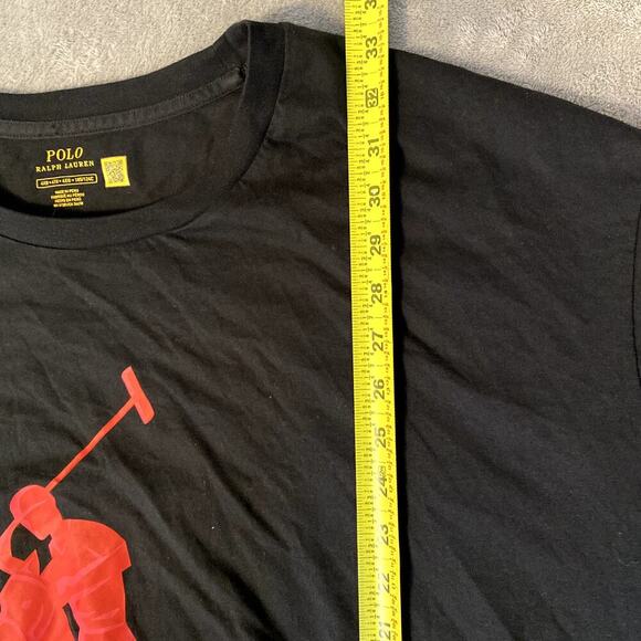Polo Ralph Lauren Men’s 4x Big Pony Graphic T-Shirt Black Logo Tee Preppy - Picture 5 of 8
